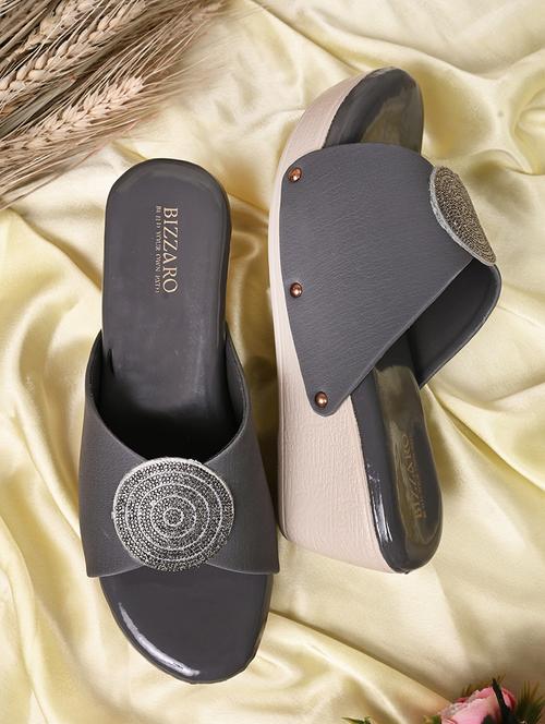 women embellished slip on sandal - 21676014 -  Standard Image - 0