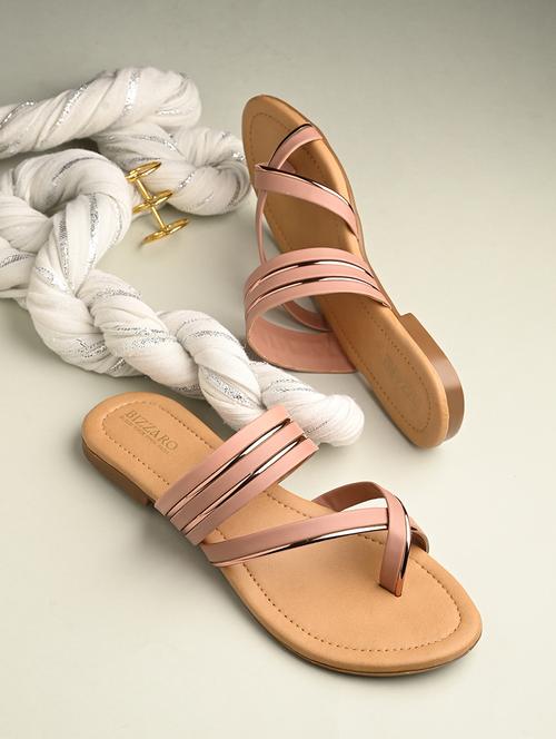 women peach one toe sandal - 21676037 - Standard Image - 0