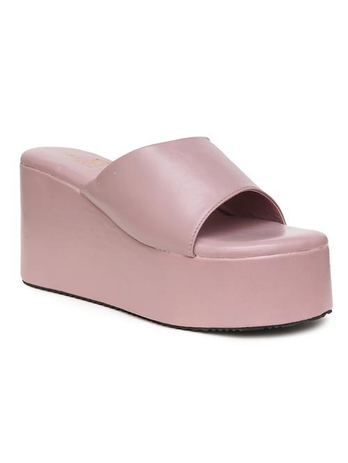 women solid slip on wedge sandal - 21676045 -  Standard Image - 0