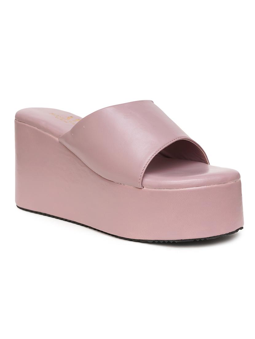 women solid slip on wedge sandal - 21676045 -  Zoom Image - 0