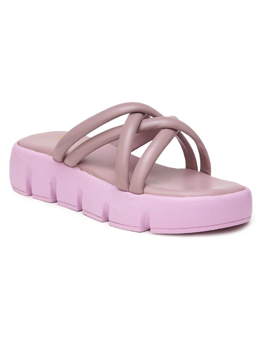 women lavender slip on sandal - 21676063 - Zoom Image - 0