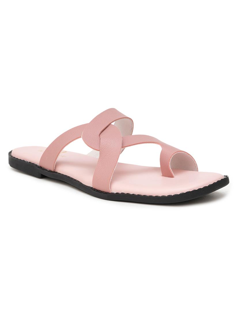 women solid slip on flat sandal - 21676069 -  Zoom Image - 0