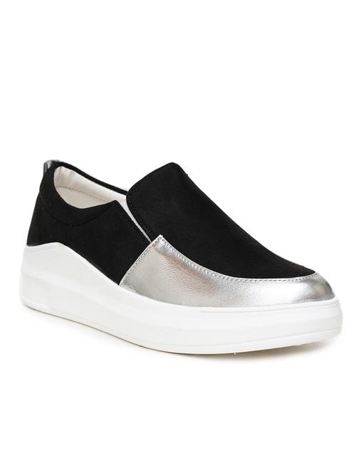 women black slip on casual shoes - 21676080 -  Standard Image - 0