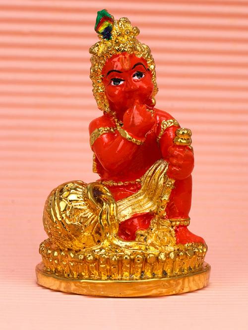 golden red laddu gopal for puja - 21676107 -  Standard Image - 0