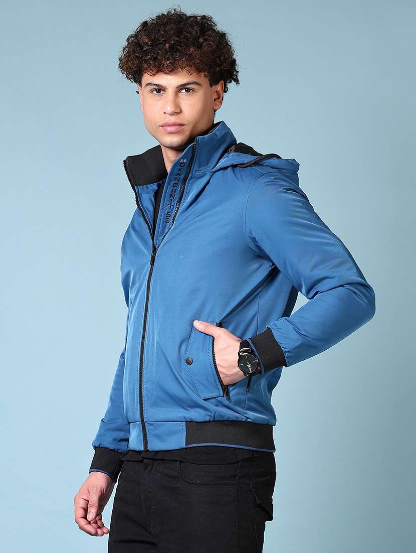 men long sleeves solid casual jacket - 21676177 -  Standard Image - 2