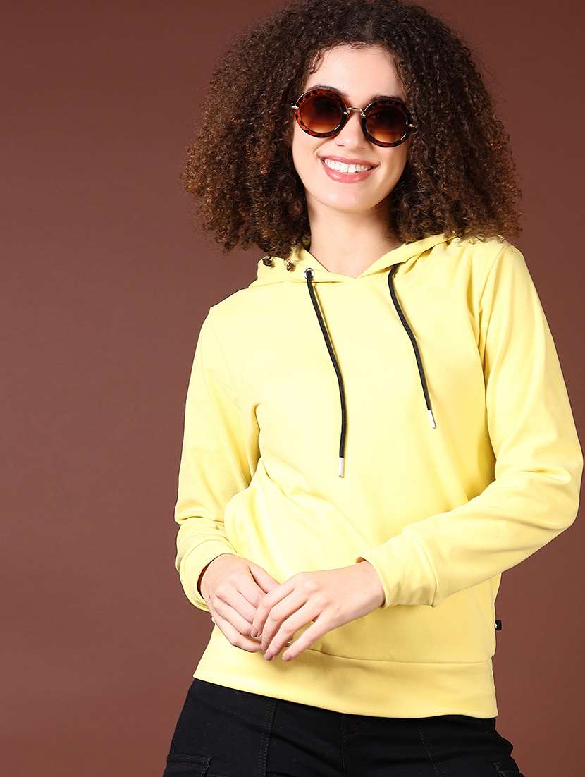 women long sleeves plain sweatshirt - 21676206 -  Standard Image - 2