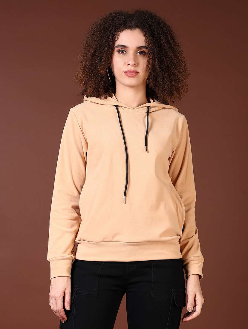 women long sleeves plain sweatshirt