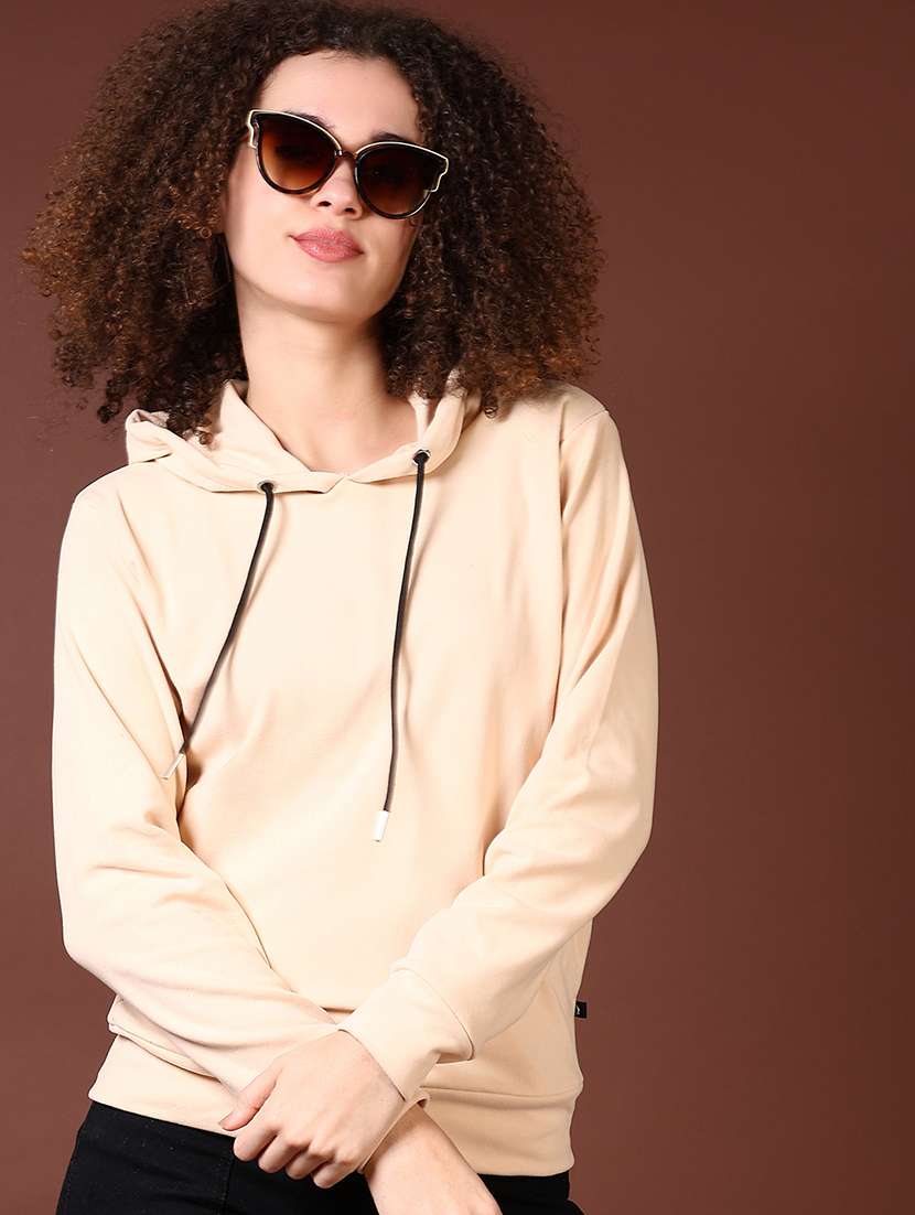 women long sleeves plain sweatshirt - 21676217 -  Standard Image - 2