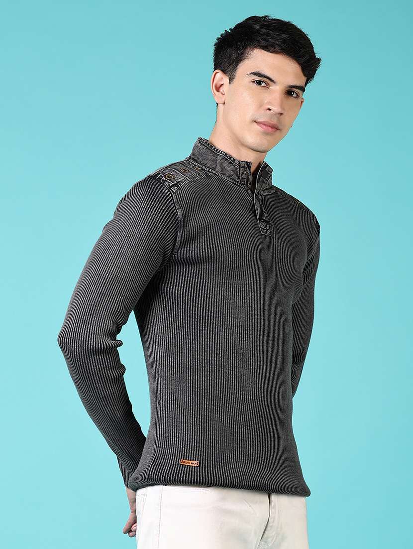 men solid long sleeve pullover sweater - 21676227 -  Standard Image - 2