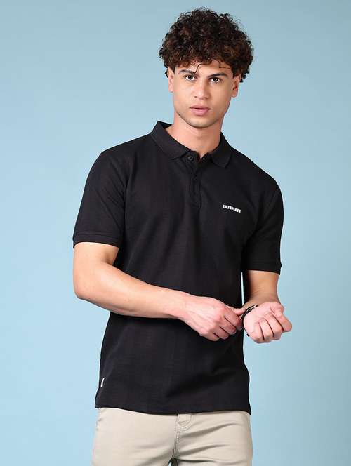 men solid short sleeve polo t-shirt - 21676265 - Standard Image - 0