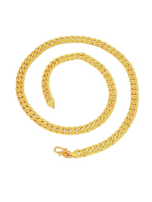 gold plated long chain - 21676479 -  Standard Image - 0