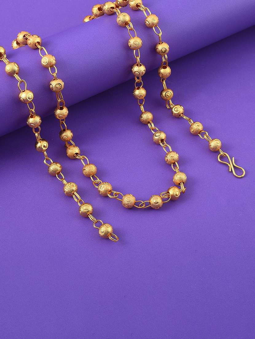 gold plated long chain