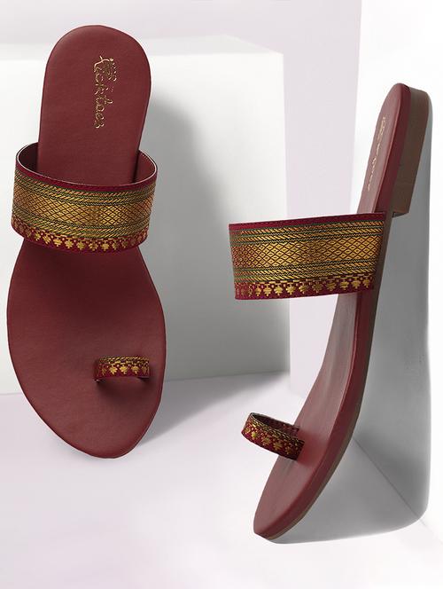 women one toe flat sandal - 21676603 -  Standard Image - 0