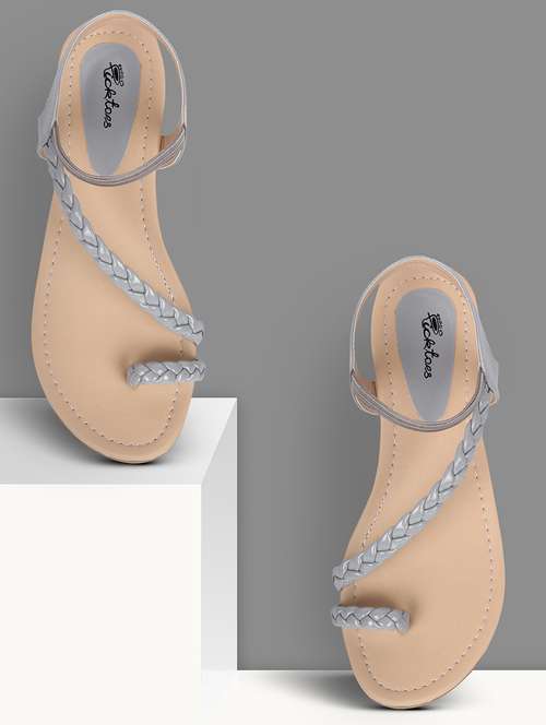 women solid back strap sandal - 21676614 -  Standard Image - 0