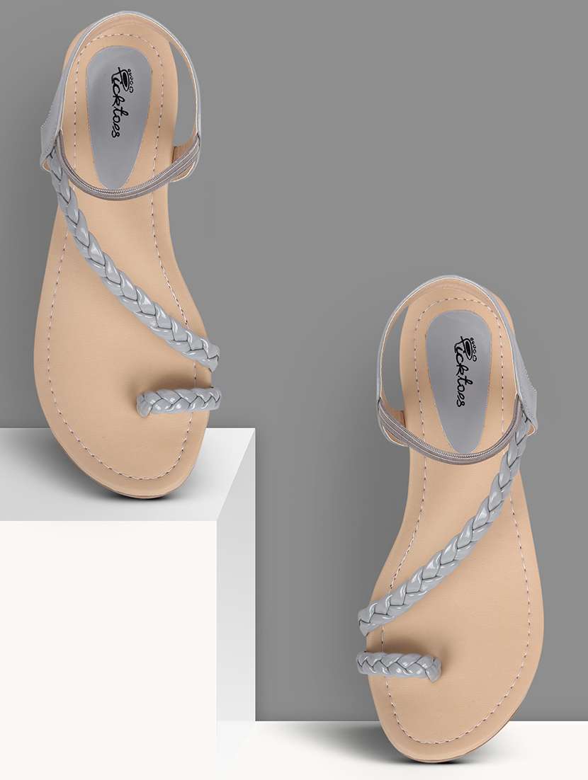 women solid back strap sandal - 21676614 -  Zoom Image - 0