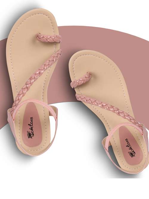women solid back strap sandal - 21676615 -  Standard Image - 0
