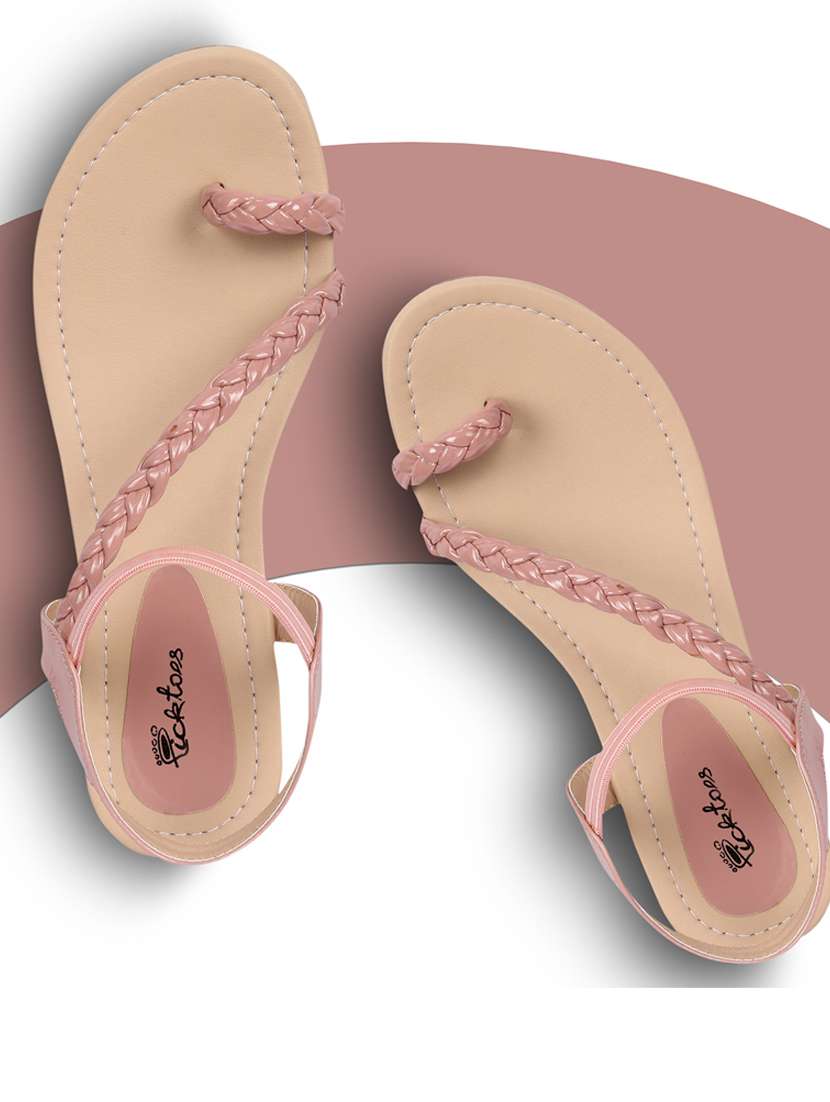 women solid back strap sandal - 21676615 -  Zoom Image - 0