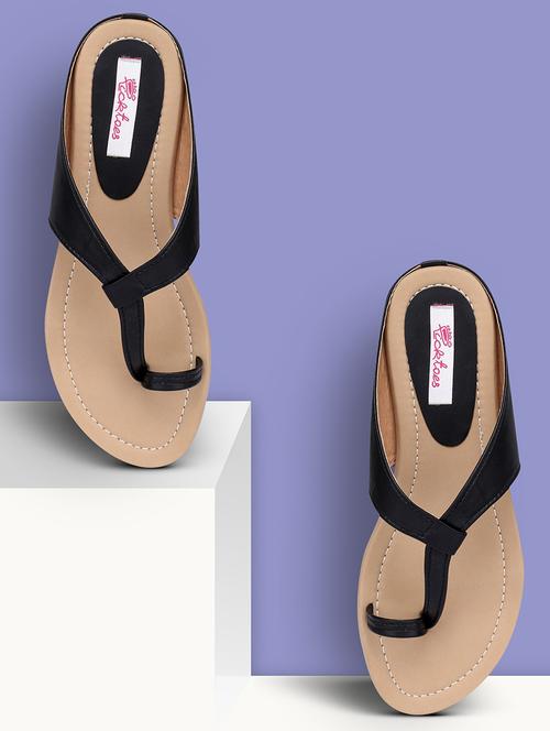 women solid slip on flat sandal - 21676619 - Standard Image - 0