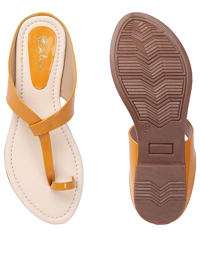 women solid slip on flat sandal - 21676623 - Standard Image - 2