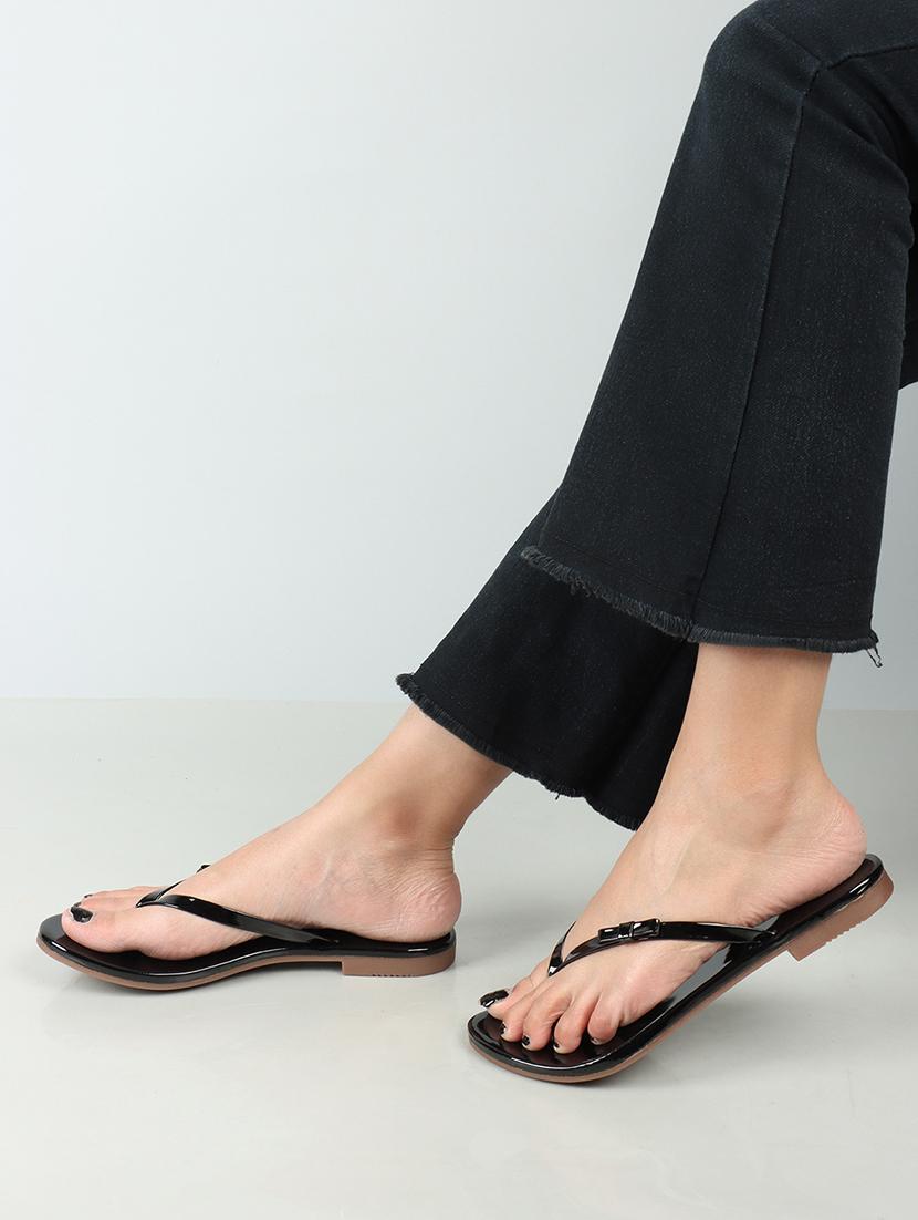 women slip on flat sandal - 21676635 - Standard Image - 2