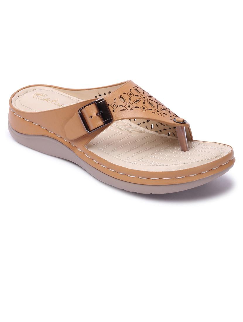 women cut work toe separator sandal - 21676695 - Zoom Image - 0