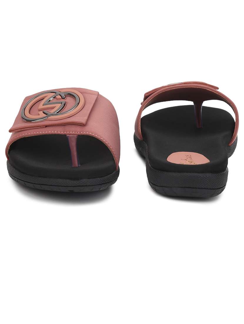 women pink slip on sandal - 21676703 - Standard Image - 2