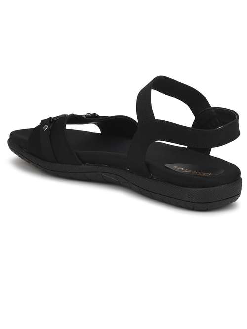 women black ankle strap sandal - 21676704 -  Standard Image - 0