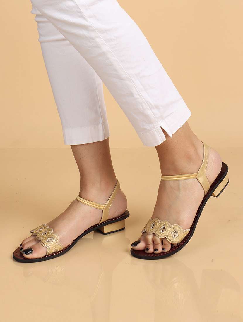 women back strap block heel sandal - 21676717 - Standard Image - 2