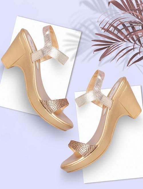 women back strap block heel sandal - 21676740 -  Standard Image - 0