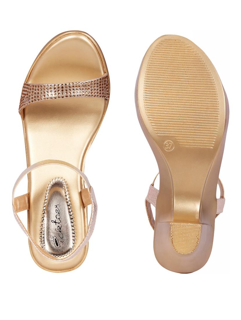 women back strap block heel sandal - 21676740 - Standard Image - 2