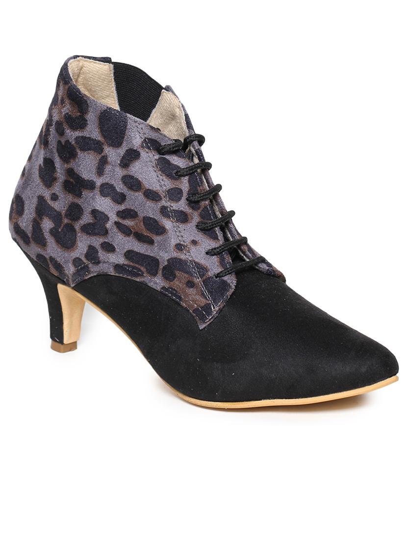 women animal printed lace up boots - 21676768 - Zoom Image - 0