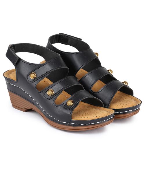 women solid back strap sandal - 21676781 - Standard Image - 0