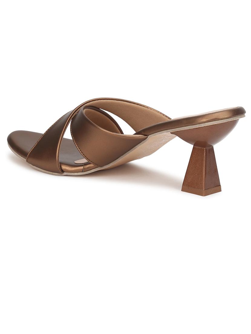 women copper slip on sandal - 21676804 - Standard Image - 2