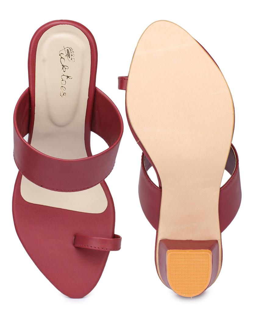 women slip on block heel sandal - 21676826 - Standard Image - 2