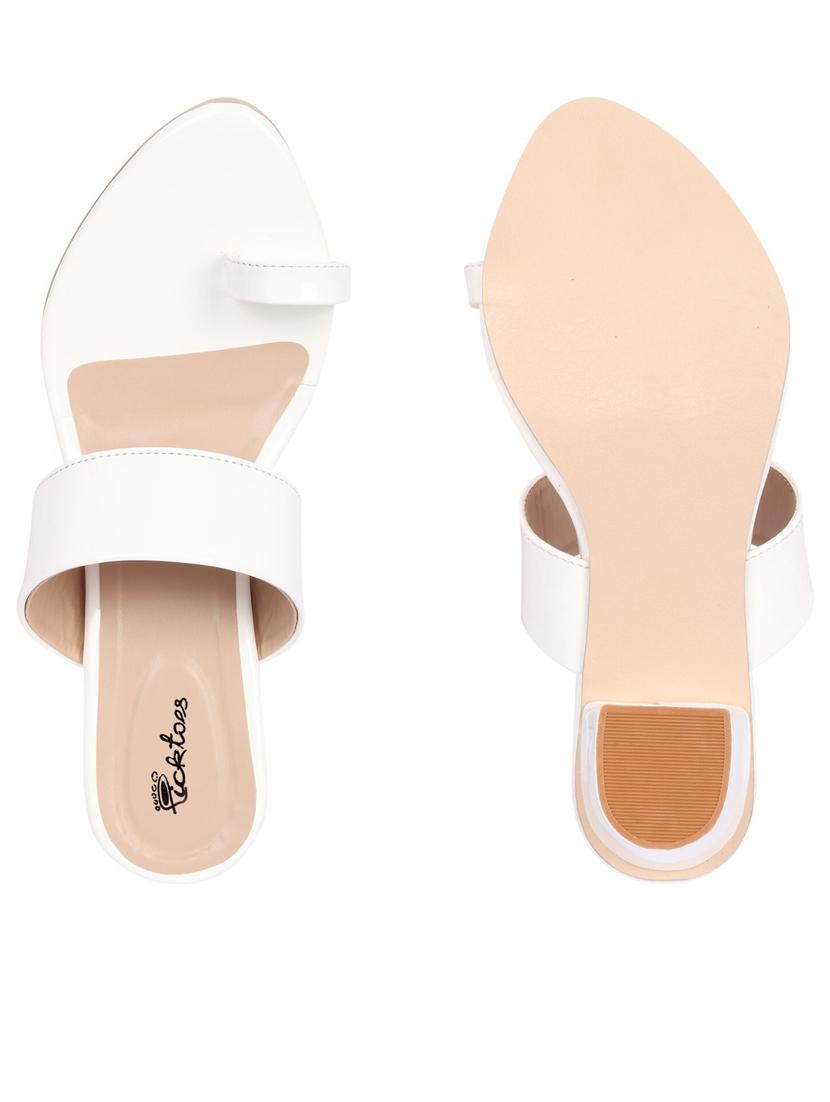 women solid one toe sandal - 21676828 - Standard Image - 2
