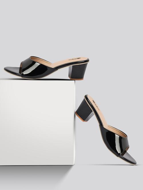 women black slip on sandal - 21676830 -  Standard Image - 0