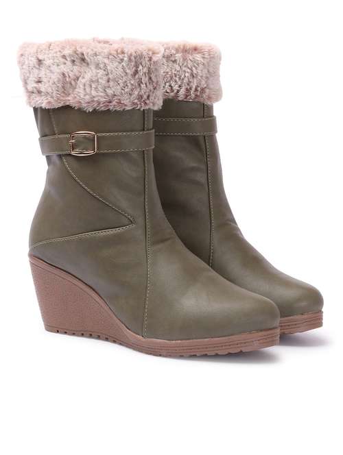 Women Fur Detailed Ankle Boots