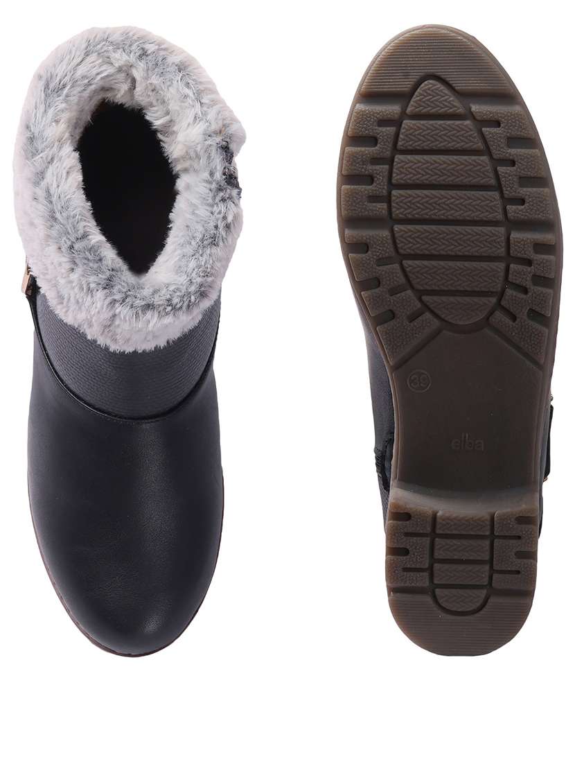 women fur detailed ankle boots - 21676858 -  Standard Image - 2
