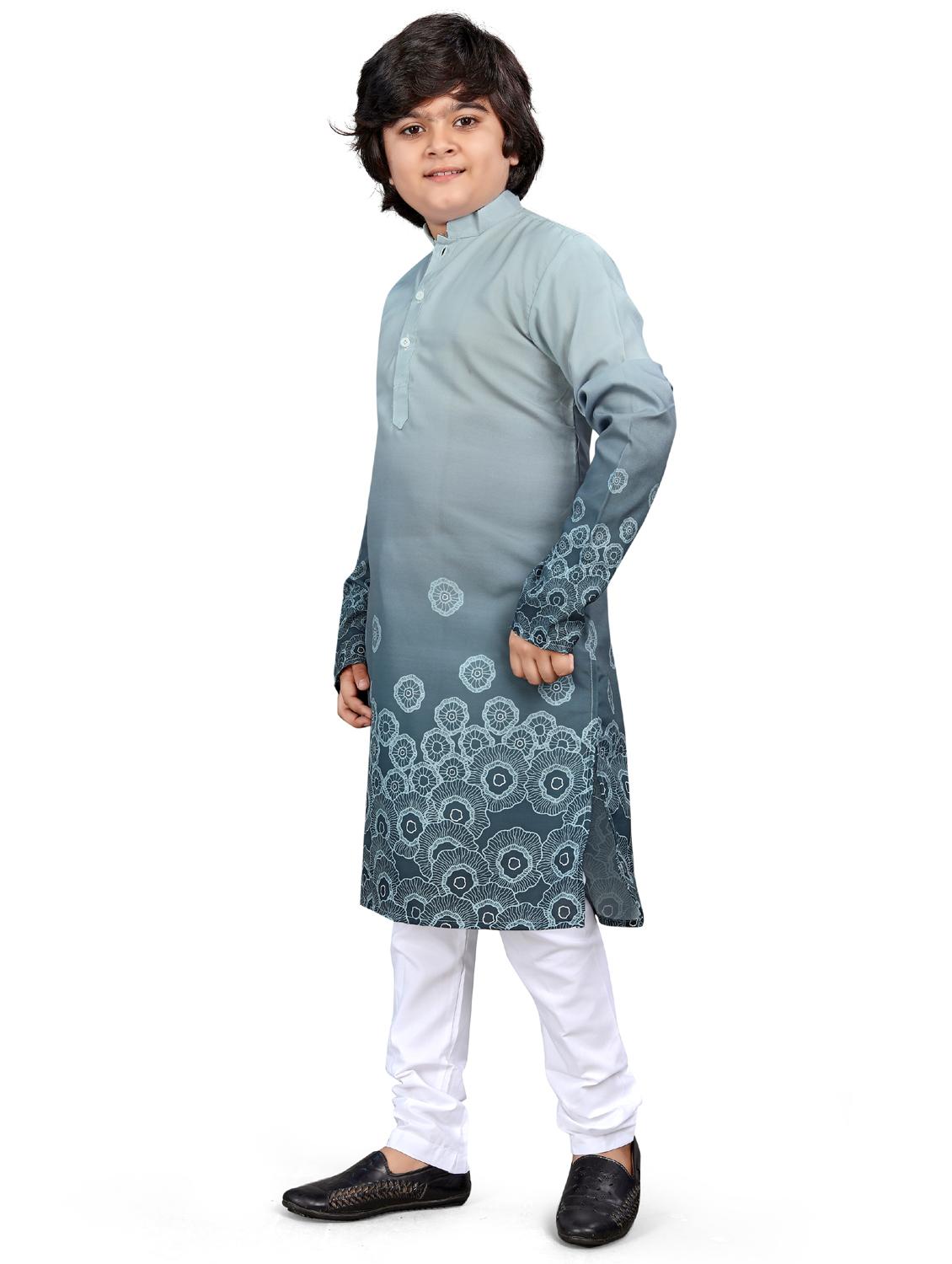 boys printed kurta bottom set - 21676951 - Standard Image - 2