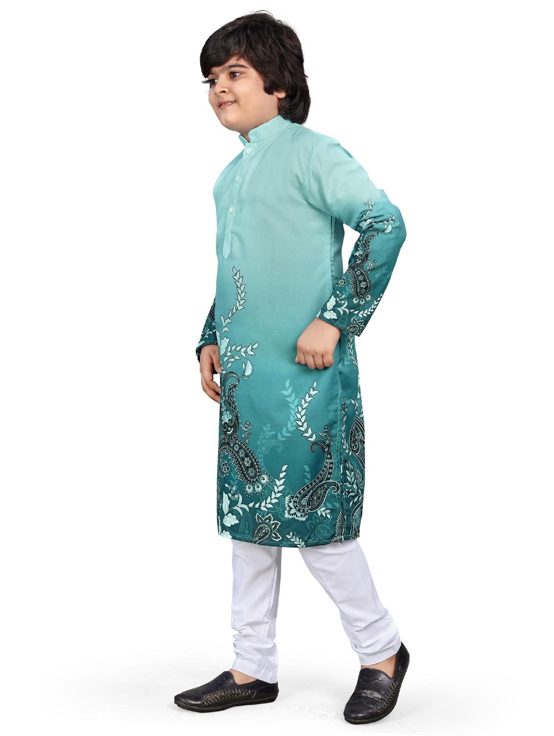 boys printed kurta bottom set - 21676953 - Standard Image - 2