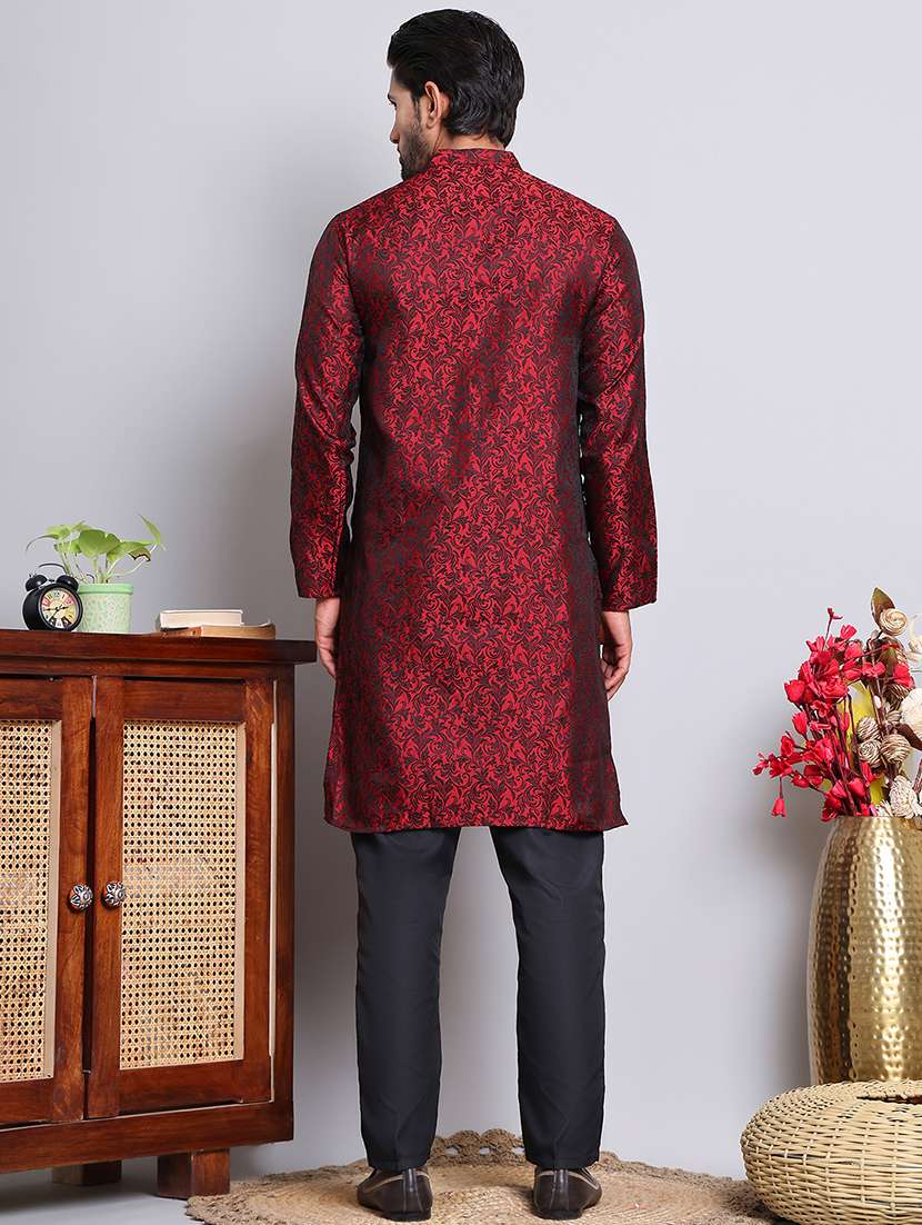 men self design kurta pyjama ethnic wear set - 21676967 -  Standard Image - 2