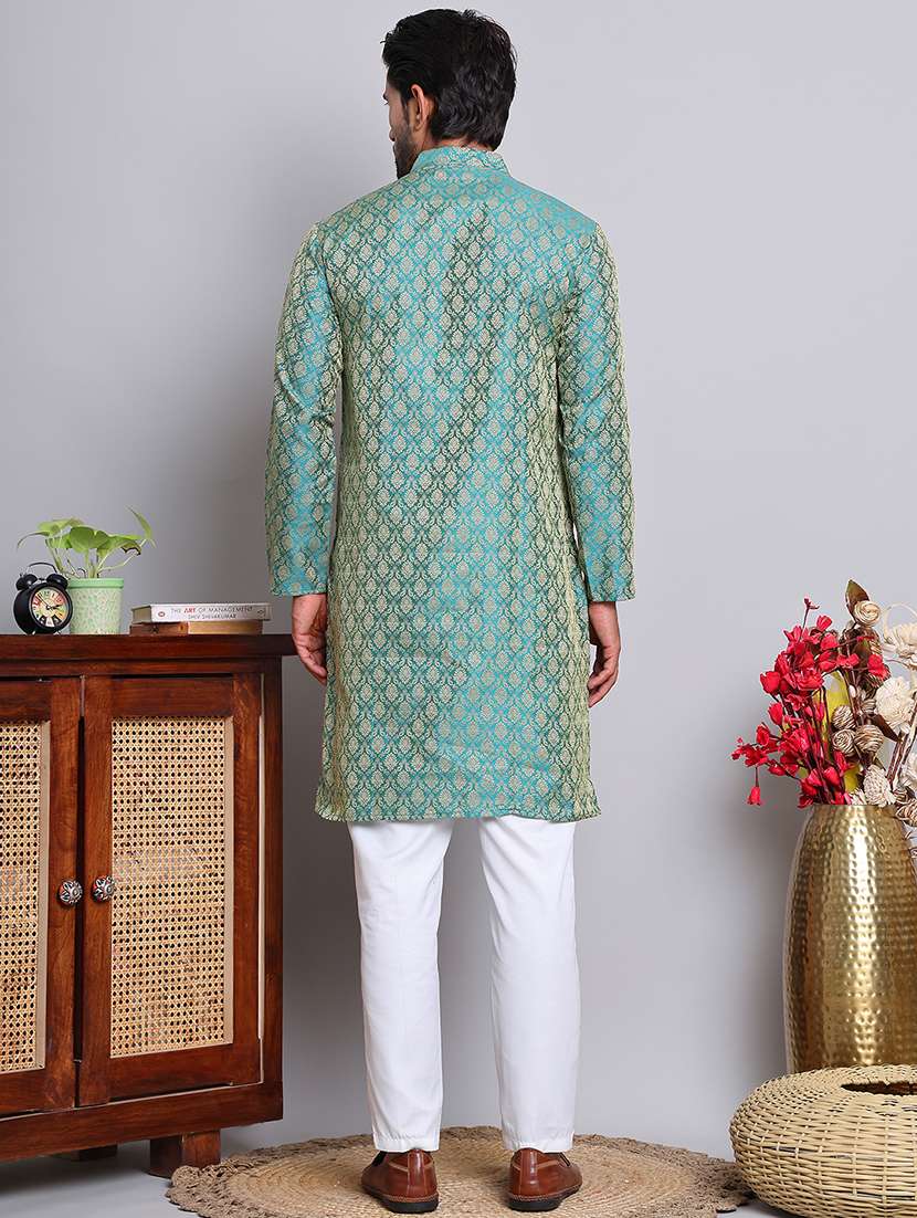 men self design kurta pyjama ethnic wear set - 21676969 -  Standard Image - 2