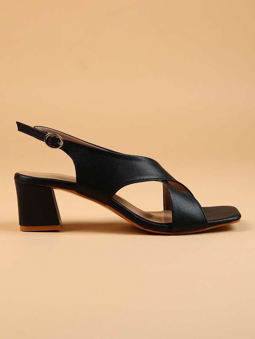 women solid back strap sandal - 21677125 -  Standard Image - 2