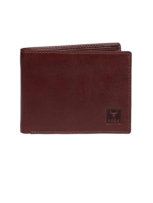 men maroon genuine leather wallet - 21677396 - Standard Image - 0