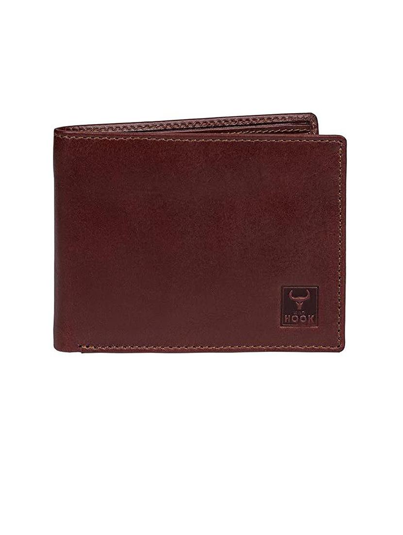 men maroon genuine leather wallet - 21677396 - Zoom Image - 0