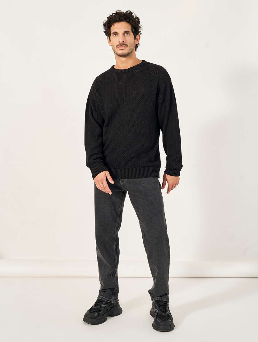 men solid long sleeve pullover - 21677542 -  Standard Image - 2