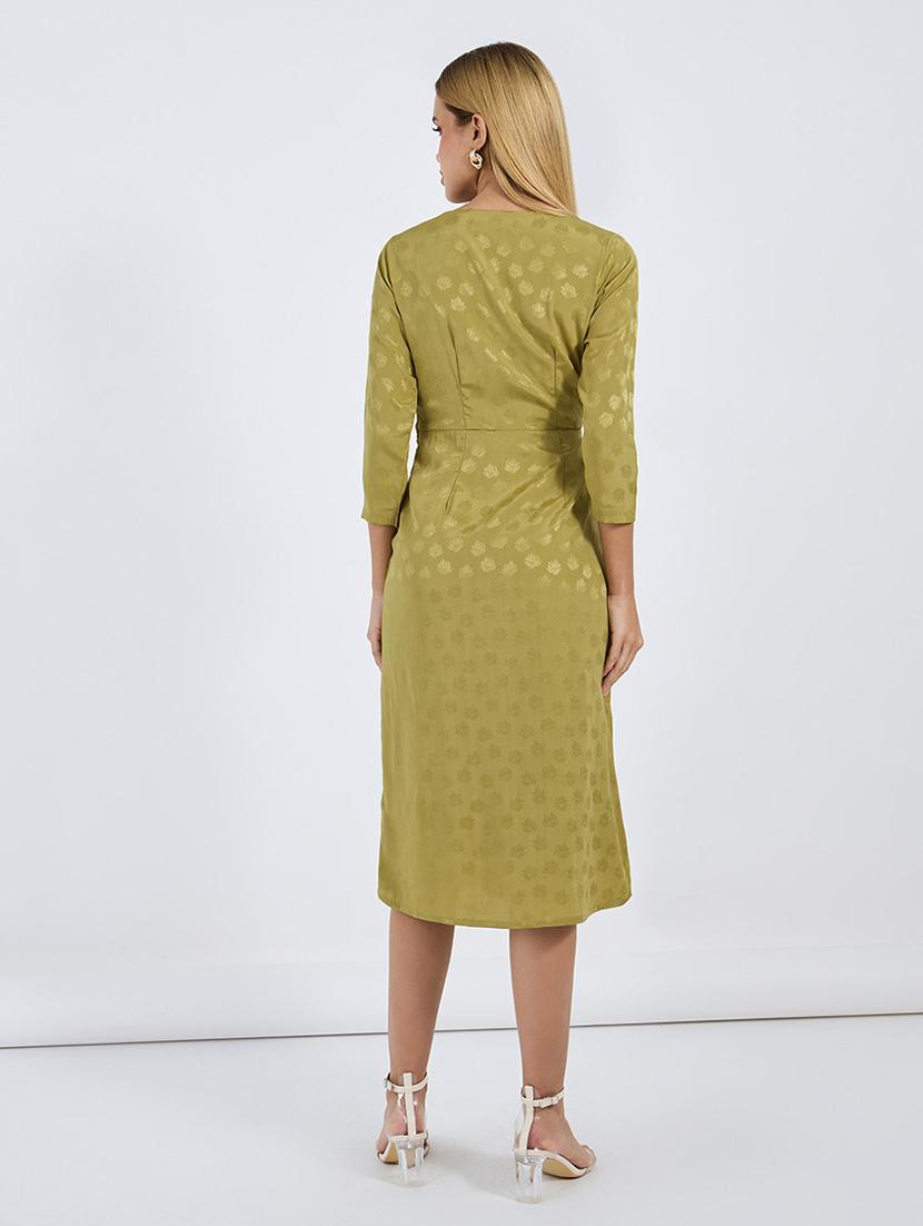 women self designed boat neck sheath dress - 21677561 - Standard Image - 2
