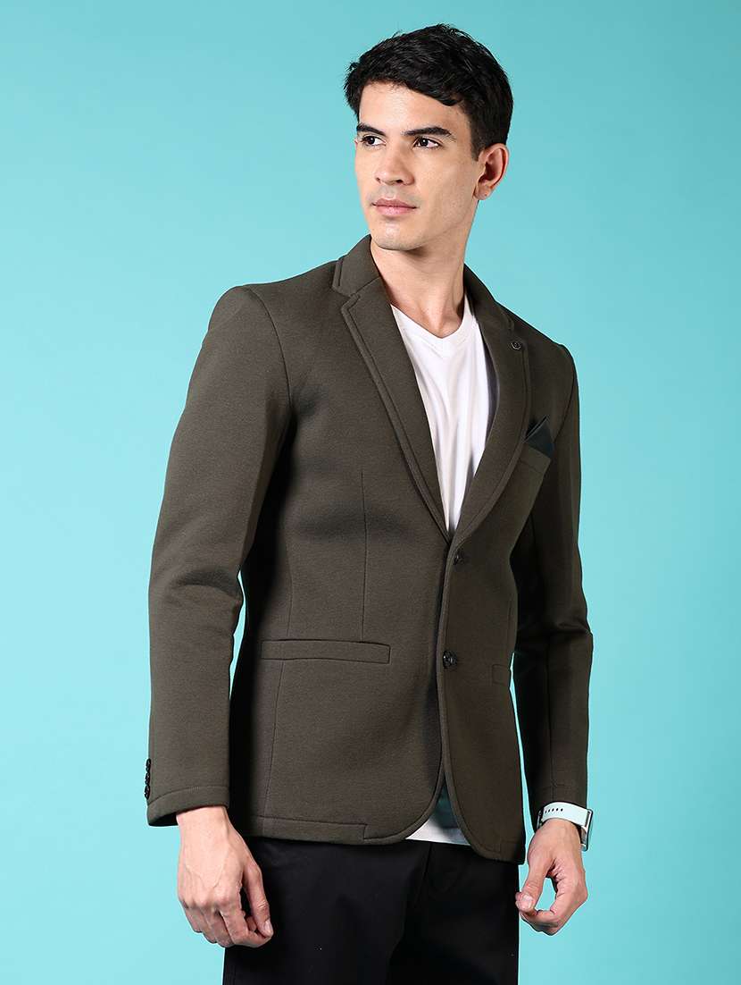 men solid long sleeve single breasted blazer - 21677719 -  Standard Image - 2