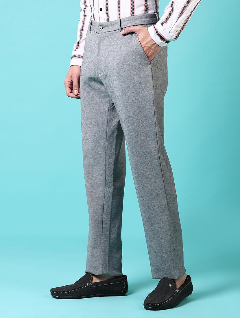 men solid mid rise flat front chinos - 21677751 - Standard Image - 2