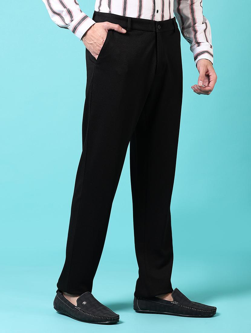 men solid mid rise flat front chinos - 21677754 - Standard Image - 2